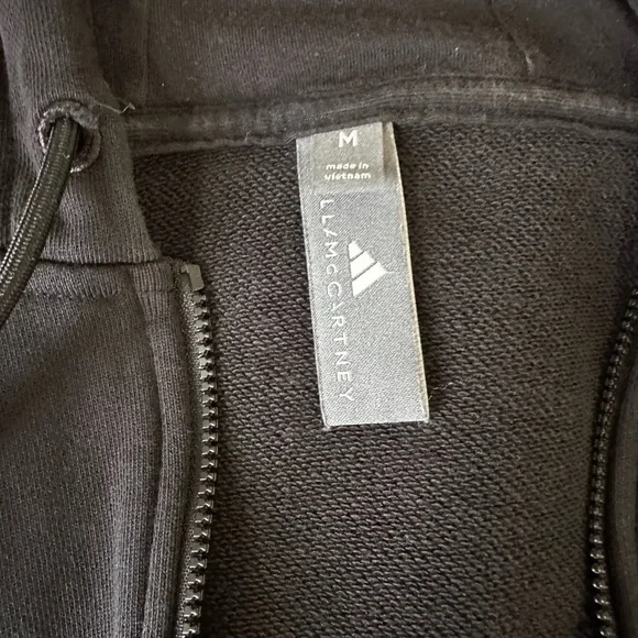 adidas Stella McCarthy Black Cropped Hoodie medium - Picture 3 of 4